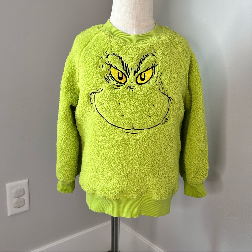 Hanna Andersson Grinch Sweatshirt. EUC! Size 4T